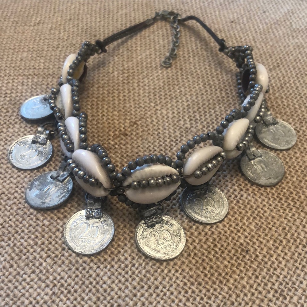 Free People Puka Shell & Coin Chocker